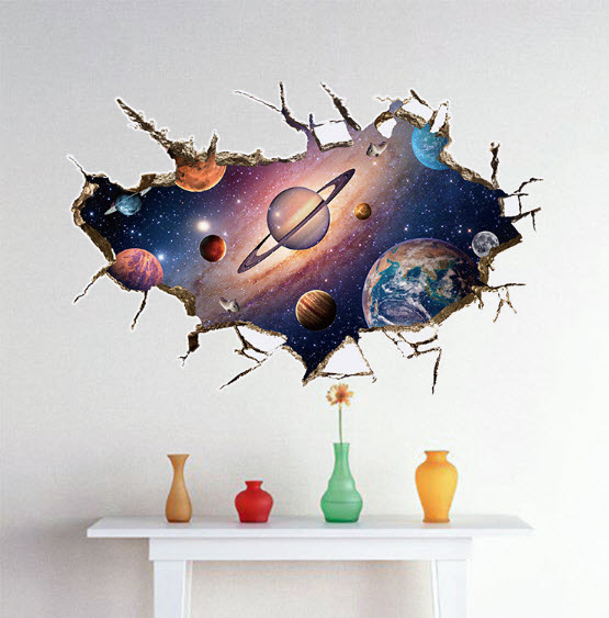 Decal các hành tinh tạo cảm giác 3D